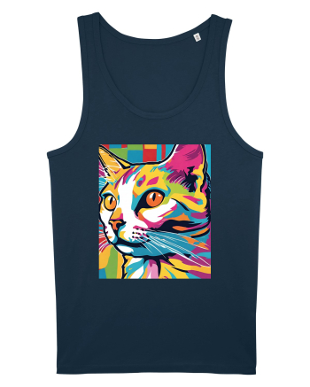 Pop Art  Cat Navy