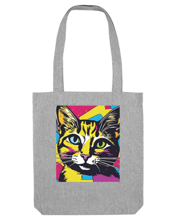 Pop Art  Cat Heather Grey
