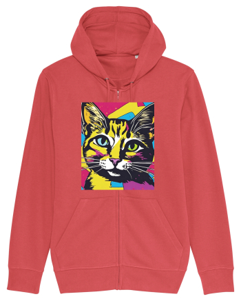 Pop Art  Cat Carmine Red