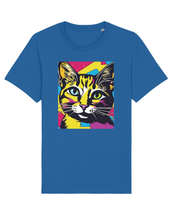 Pop Art  Cat Royal Blue