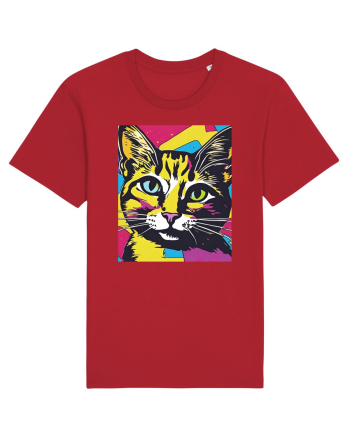 Pop Art  Cat Red