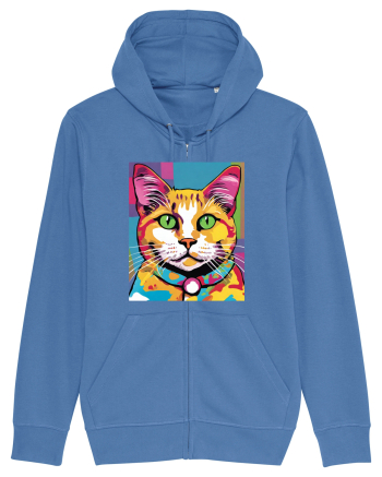 Pop Art  Cat Bright Blue
