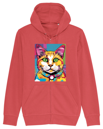 Pop Art  Cat Carmine Red