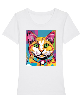 Pop Art  Cat White