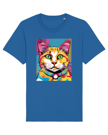 Pop Art  Cat Royal Blue