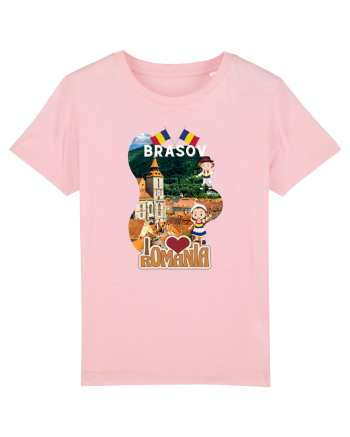 Brasov I love Romania Cotton Pink