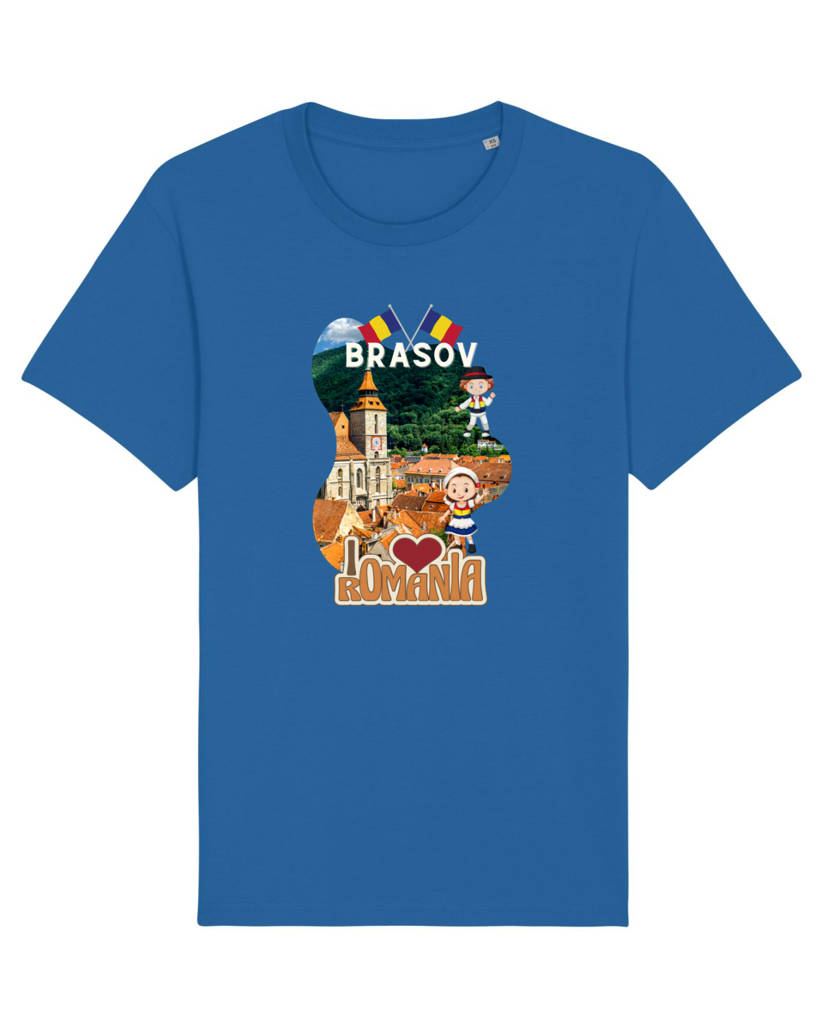 Tricou mânecă scurtă Unisex Rocker Royal Blue