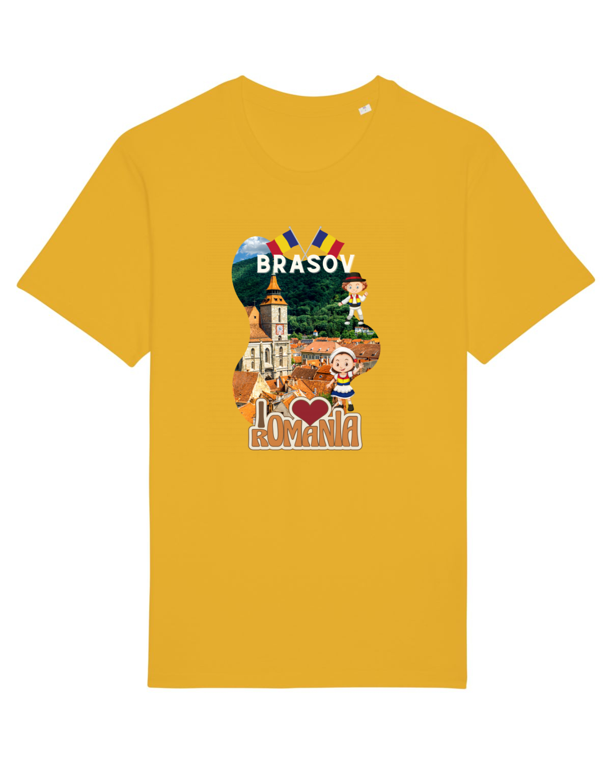 Tricou mânecă scurtă Unisex Rocker Spectra Yellow