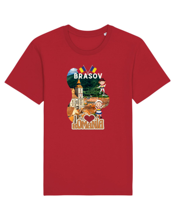 Brasov I love Romania Tricou mânecă scurtă Unisex Rocker