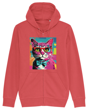 Pop Art  Cat Carmine Red