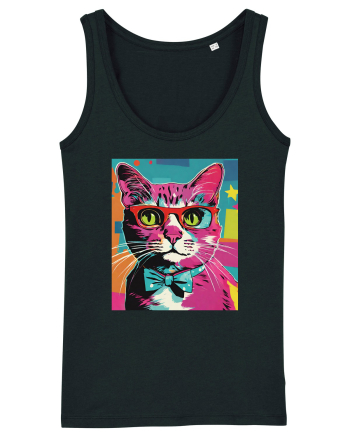 Pop Art  Cat Black