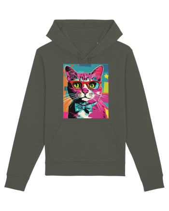 Pop Art  Cat Khaki
