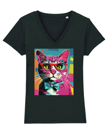 Pop Art  Cat Black