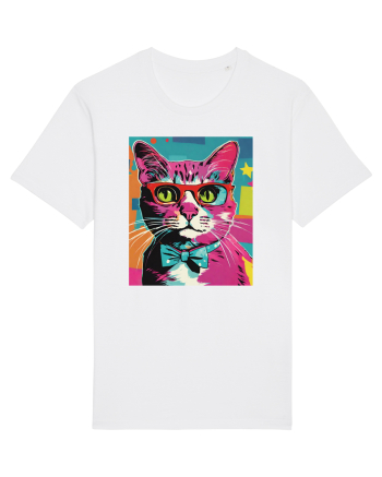 Pop Art  Cat White