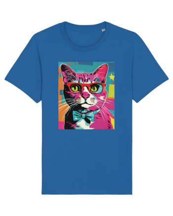 Pop Art  Cat Royal Blue