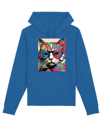Pop Art  Cat Royal Blue