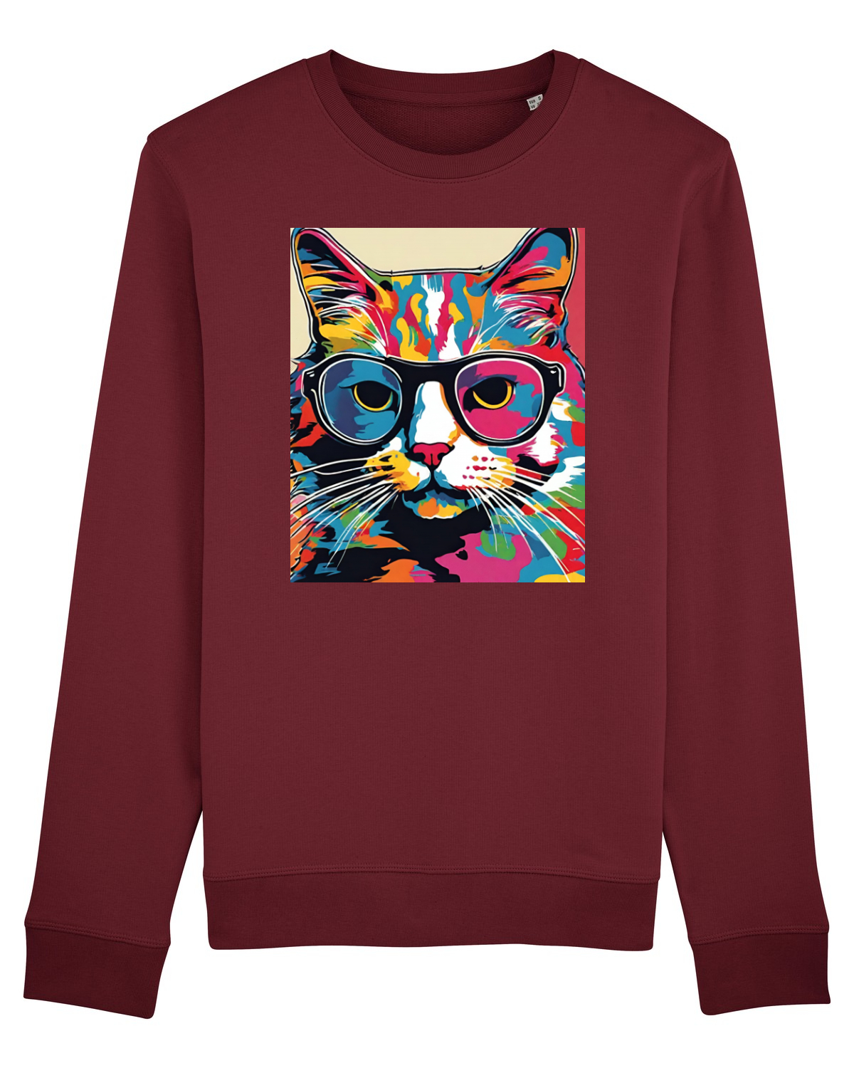 Bluză mânecă lungă Unisex Rise Burgundy