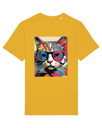 Pop Art  Cat Spectra Yellow