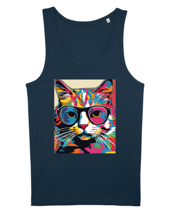 Pop Art  Cat Navy