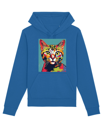 Pop Art  Cat Royal Blue