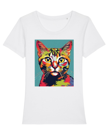 Pop Art  Cat White