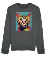 Pop Art  Cat Bluză mânecă lungă Unisex Rise