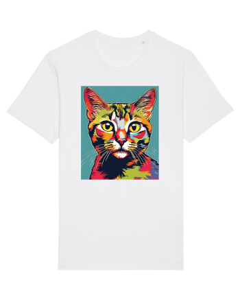 Pop Art  Cat White