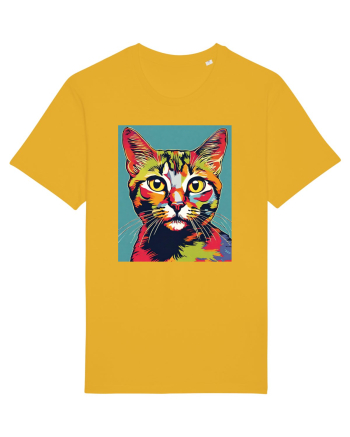 Pop Art  Cat Spectra Yellow