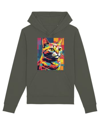 Pop Art  Cat Khaki