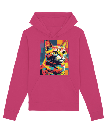 Pop Art  Cat Raspberry