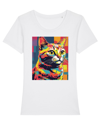 Pop Art  Cat White