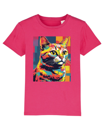 Pop Art  Cat Raspberry