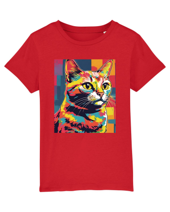 Pop Art  Cat Red