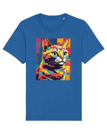 Pop Art  Cat Royal Blue