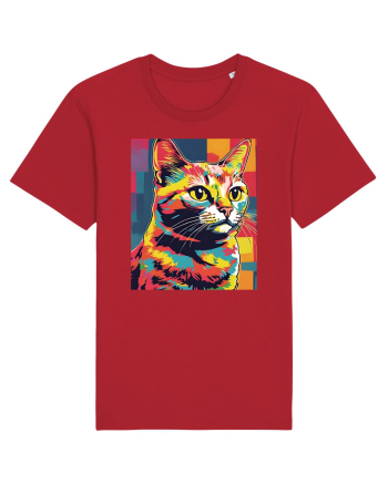 Pop Art  Cat Red
