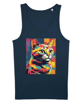 Pop Art  Cat Navy