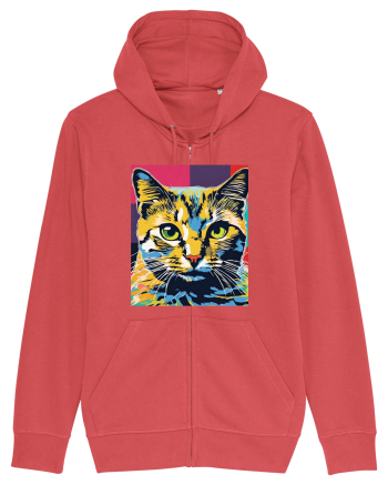 Pop Art  Cat Carmine Red