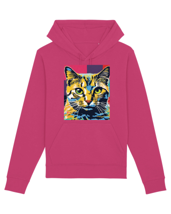 Pop Art  Cat Raspberry
