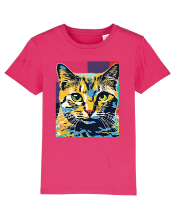 Pop Art  Cat Raspberry