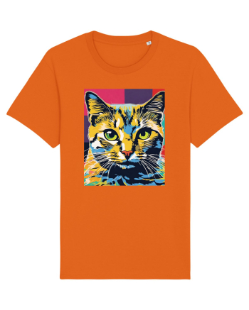 Pop Art  Cat Bright Orange