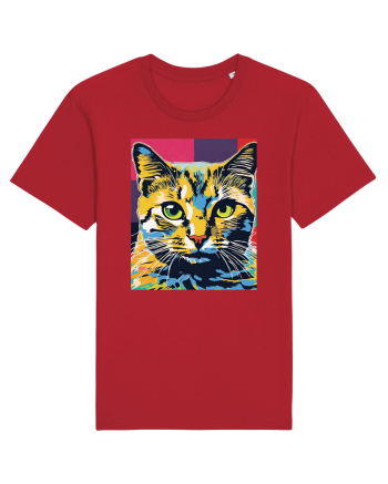 Pop Art  Cat Red