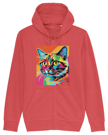 Pop Art  Cat Carmine Red