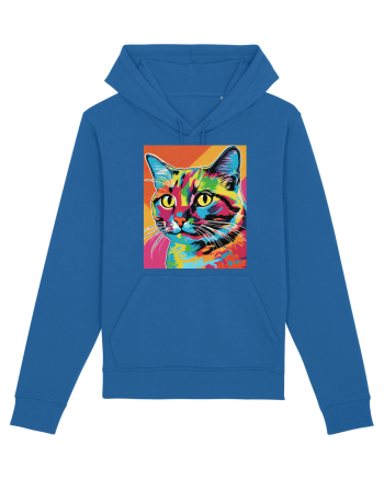 Pop Art  Cat Royal Blue