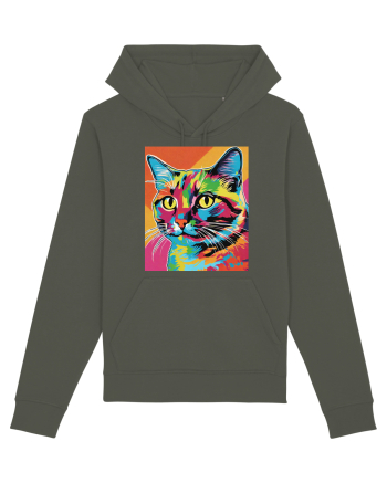 Pop Art  Cat Khaki