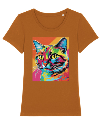 Pop Art  Cat Roasted Orange