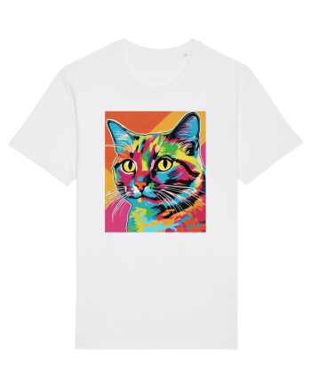Pop Art  Cat White
