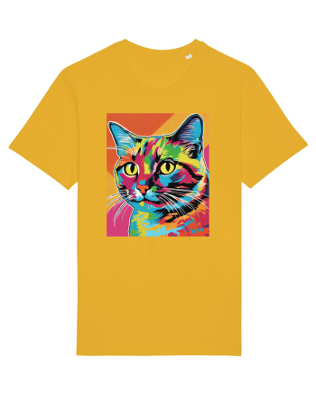 Pop Art  Cat Spectra Yellow