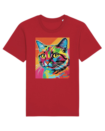 Pop Art  Cat Red