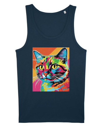 Pop Art  Cat Navy