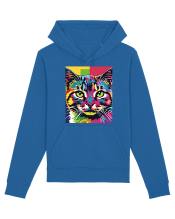 Pop Art  Cat Royal Blue